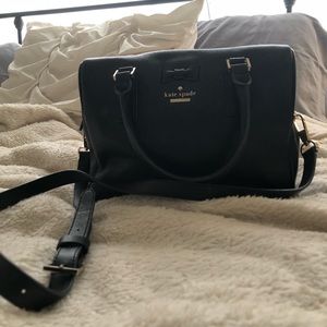 Black Kate Spade Purse w/ Cross Body Strap